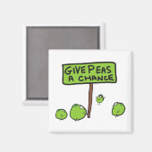 Peas A Chance Magnet (Vorderseite/Rückseite)