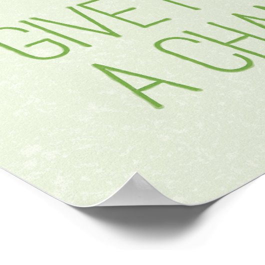 Peas A Chance Poster (Ecke)