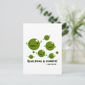 Peas a Chance Postkarte (Stehend Vorderseite)