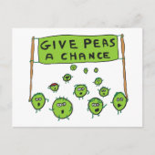 Peas A Chance Postkarte (Vorderseite)