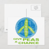 Peas a Chance Postkarte (Vorne/Hinten)