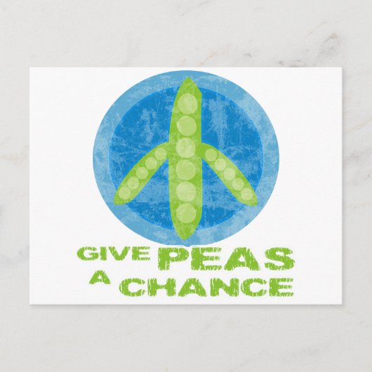 Peas a Chance Postkarte (Vorderseite)