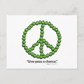 Peas A Chance Postkarte