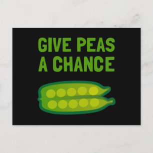 Peas A Chance Postkarte