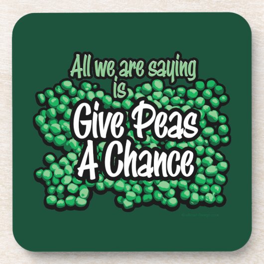 Peas A Chance Untersetzer (Vorderseite)
