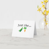 Peas and Carrots - leere Karte (Gelbe Blume)