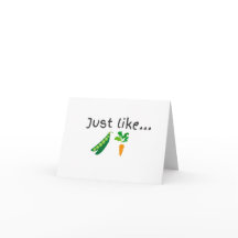 Peas and Carrots - leere Karte
