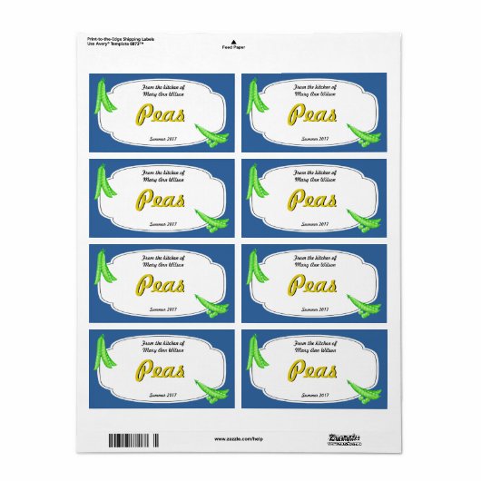 Peas Canning (Vorne)