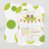 Peas in einer Pod Light African Twins Baby Dusche Einladung (Vorne/Hinten)