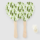 Peas Leaves Round Vegetable Healthy Food Fächer (Vorne und Hinten)