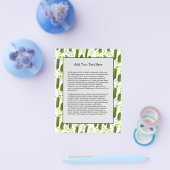 Peas Leaves Round Vegetable Healthy Food Flyer (Einzeln)