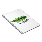 Peas Out Yo Funny Peas Pub Notizblock (Rechte Seite)