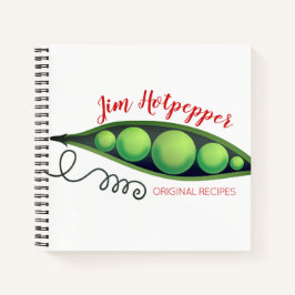 Peas Peapod Personal Kochbuch Rezept Notebook Notizblock
