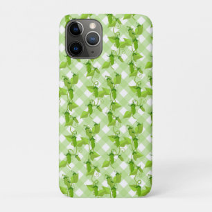 Peas Plants Leaves Plaid Vegetable Healthy Food Case-Mate iPhone Hülle