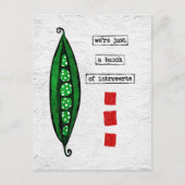 Peas Postcard - Funny Gemüse - Einführungen Postkarte (Vorderseite)