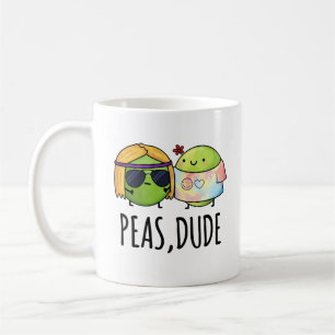 Peas Typ Funny Hippie Pea Pun Kaffeetasse