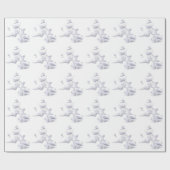 Peashells Beach Linen Wrapping Paper Geschenkpapier (Flach)