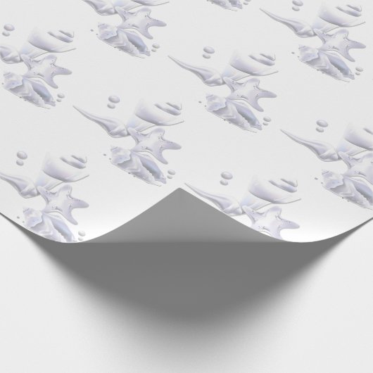 Peashells Beach Linen Wrapping Paper Geschenkpapier (Ecke)