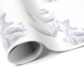 Peashells Beach Linen Wrapping Paper Geschenkpapier (Rolleneckpunkt)