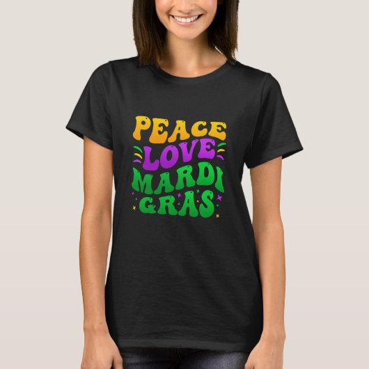 Peave Liebe Mardi Gras Retro Mardi Gras 2023 Men W T-Shirt (Vorderseite)