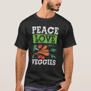 Peave Liebe Veggies Veganismus T-Shirt