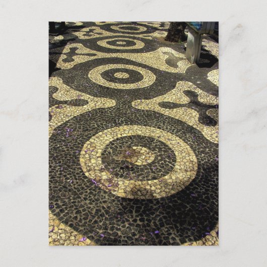 Pebble Art Footpath: Funchal, Madeira (Portugal) Postkarte (Vorderseite)