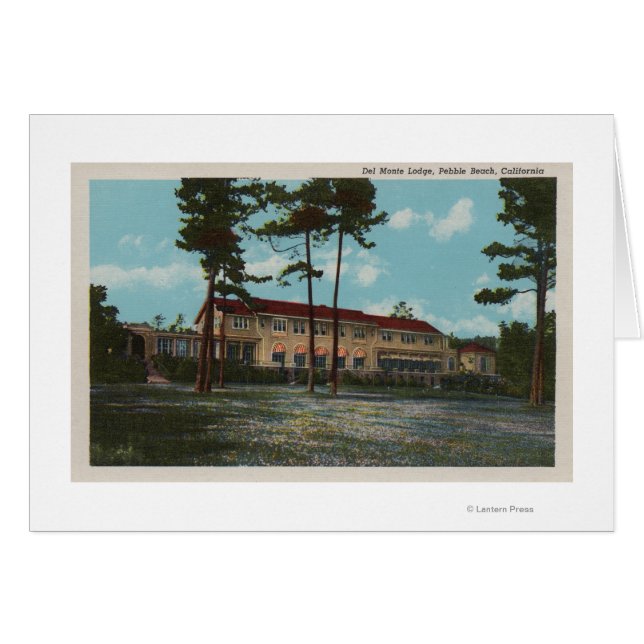 Pebble Beach, CA - del Monte Lodge View und (Vorderseite (Horizontal))