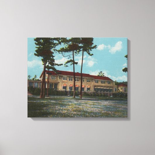Pebble Beach, CA - del Monte Lodge View und Leinwanddruck (Vorderseite)