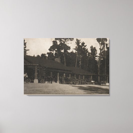 Pebble Beach, CA - Lodge in the Fira by the Sea Leinwanddruck (Vorderseite)