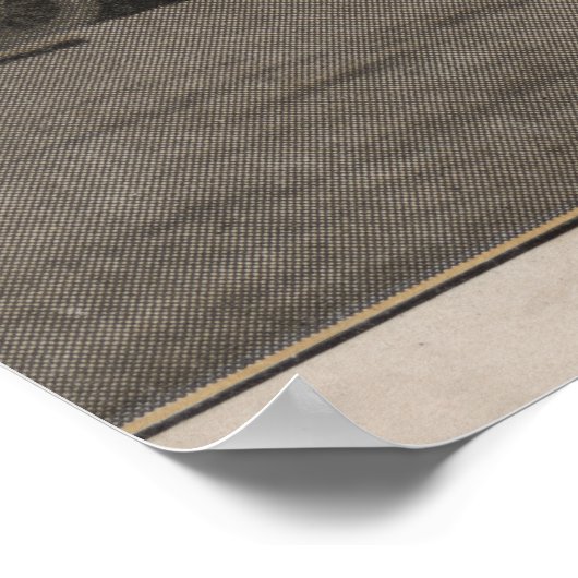 Pebble Beach, CA - Lodge in the Fira by the Sea Poster (Ecke)