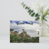Pebble Beach California Ocean View Postkarte (Stehend Vorderseite)