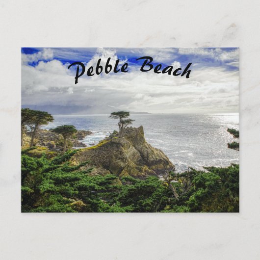 Pebble Beach California Ocean View Postkarte (Vorderseite)