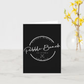 Pebble Beach Golf Karte (Gelbe Blume)