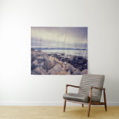 Pebble Beach Tranquil Rocky Shoreline Wandteppich (Beispiel (Horizontal))