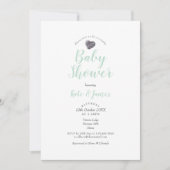 Pebble Heart Couples Kinderdusche / Sprinkle Einladung (Vorderseite)