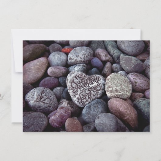 Pebble Heart Discovery Wedding Danke (Rückseite)