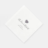 Pebble Heart Discovery Wedding Serviette (Ecke)