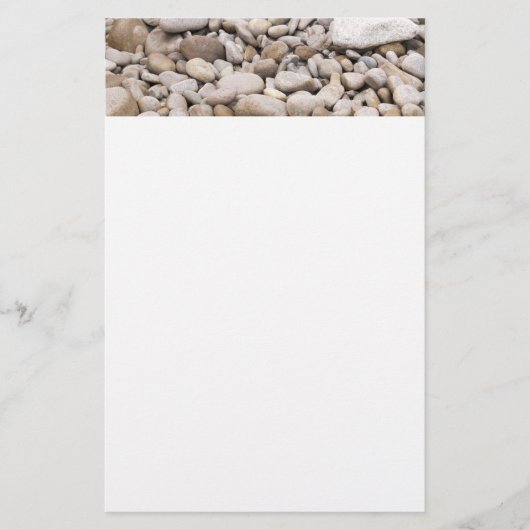 Pebble-Hintergrundmuster Briefpapier (Vorderseite)