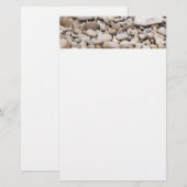 Pebble-Hintergrundmuster Briefpapier (Vorne/Hinten)