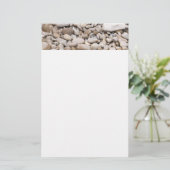 Pebble-Hintergrundmuster Briefpapier (Stehend Vorderseite)