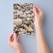 Pebble-Hintergrundmuster Flyer (Handgriff)