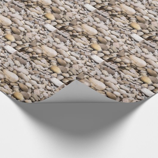 Pebble-Hintergrundmuster Geschenkpapier (Ecke)