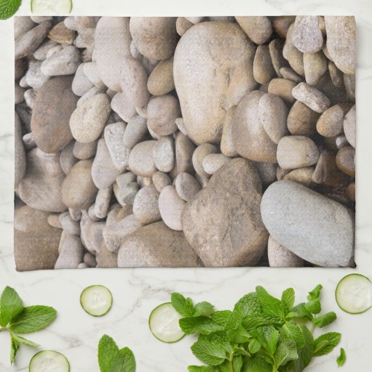 Pebble-Hintergrundmuster Handtuch (Gefaltet)