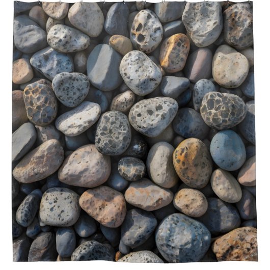 Pebble Mosaic Duschvorhang (Vorderseite)