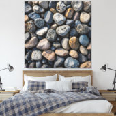 Pebble Mosaic Leinwanddruck (Insitu (Schlafzimmer))