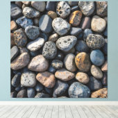 Pebble Mosaic Leinwanddruck (Insitu (Holzboden))