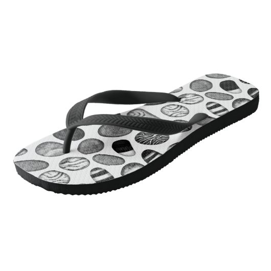 Pebble Pattern Badesandalen (Schrägansicht)