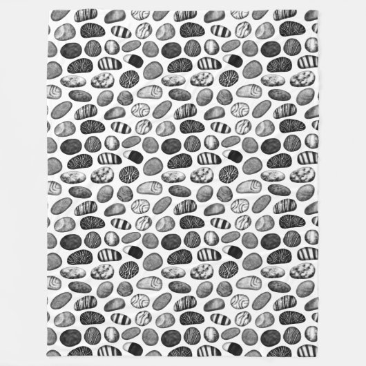 Pebble Pattern Fleecedecke (Vorderseite)