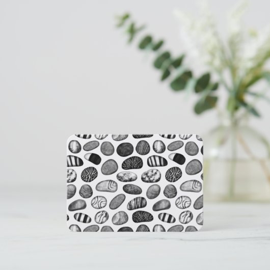 Pebble Pattern Visitenkarte (Stehend Vorderseite)