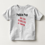 Pebble Pup Vorsicht Rockhound in Training 2t-6t Kleinkind T-shirt (Vorderseite)